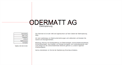 Desktop Screenshot of odermatt-elektroplanung.ch