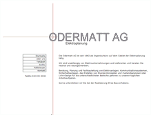 Tablet Screenshot of odermatt-elektroplanung.ch